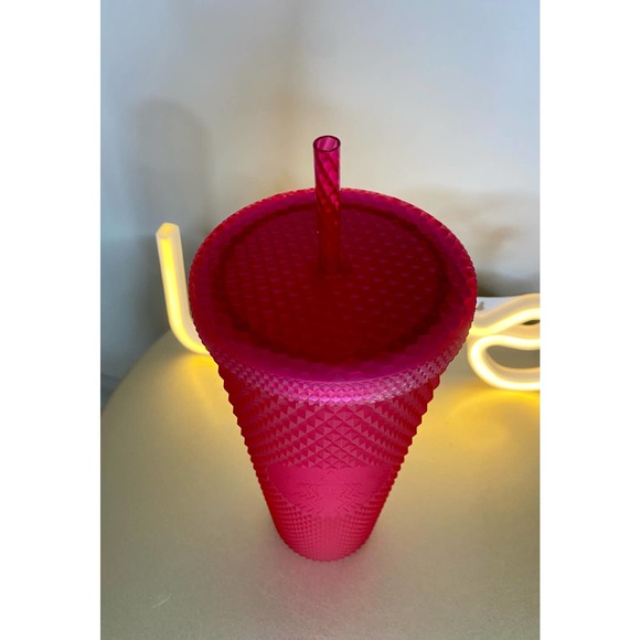 NWT Starbucks Ruby Red Studded/Bling Venti Tumbler. - Picture 3 of 3